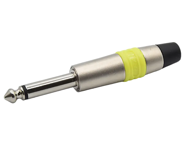 Rean NYS224C-0 - 6,3 mm (1/4")  Klinkenstecker, mono - gelb