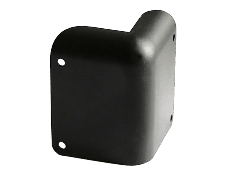 Gehäuseecke, zweischenklig, lang schwarz