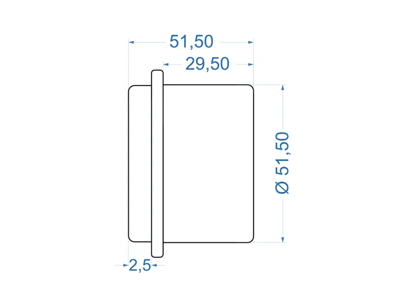 Einbaumessinstrument 100 mV DC, rund