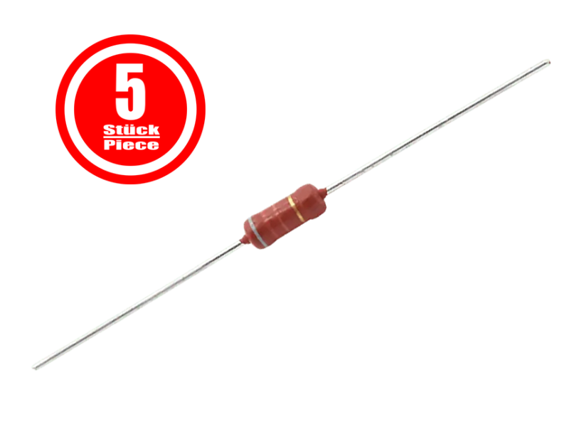 Metalloxid Widerstand, 2 Watt, 4,7 kOhm - 5er Packung