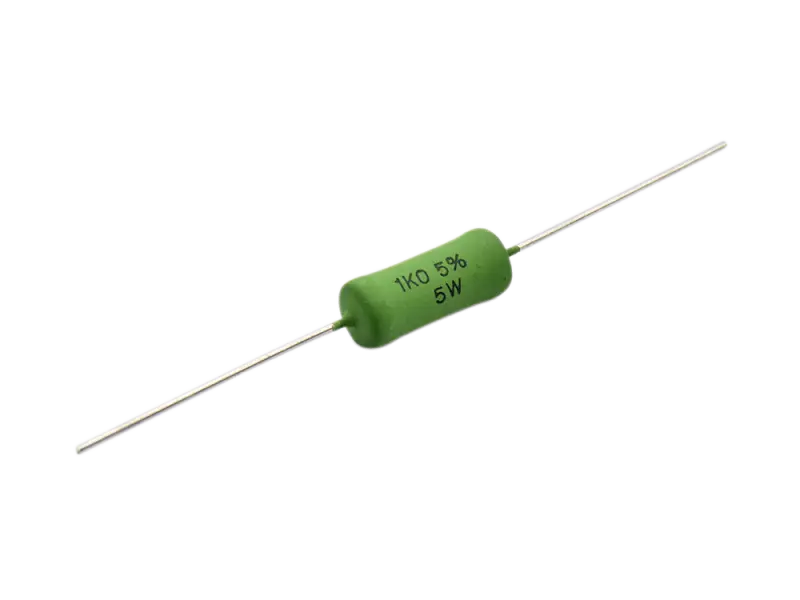 Metalloxid Widerstand 5 Watt, 1 kOhm , kleine Bauform
