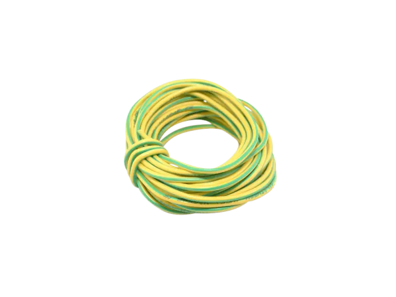 Silikonlitze 0,75 mm² - grün/gelb