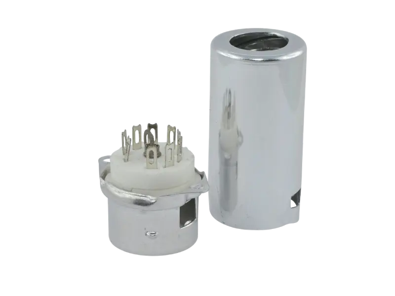 Sockel Noval Keramik, Chassis m. Schirmung