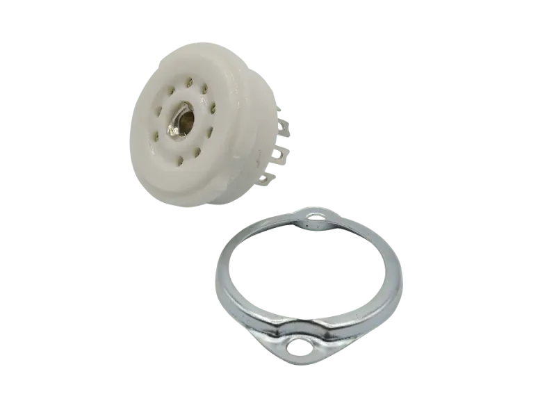 Sockel Noval Keramik, Chassis mit Ring