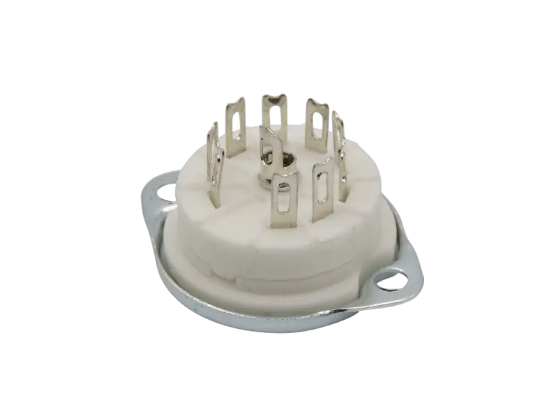 Sockel Noval Keramik, Chassis mit Ring