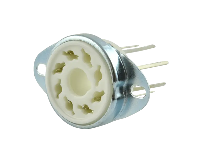 Sockel Oktal Keramik Chassis, lange Pins