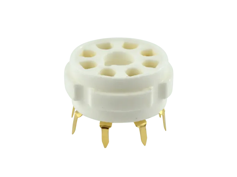 Sockel Oktal Keramik Print - GOLD, 2er Packung