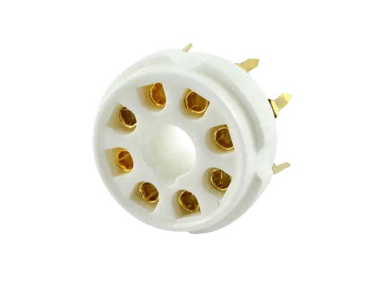 Sockel Oktal Keramik Print - GOLD, 2er Packung