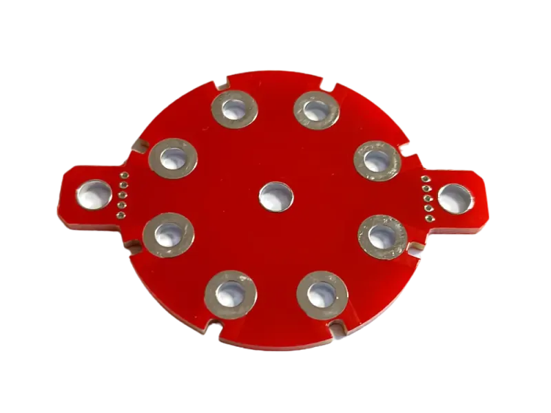 Tube-Town Turret-Sockel PCB - red