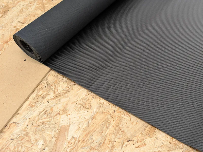 Tolex Tube-Town Carbon Fiber black / schwarz