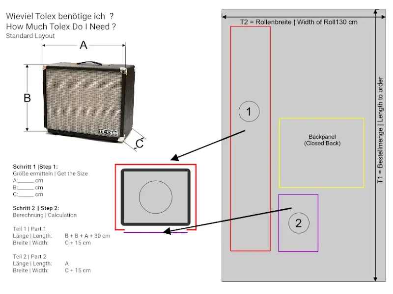 Info: Wieviel Tolex benötige ich ?