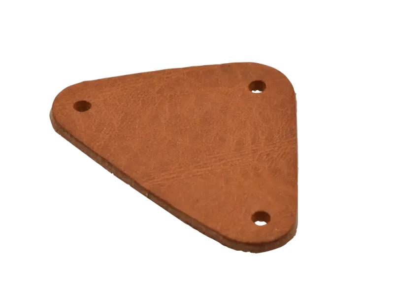 Cabinet corner Leather light brown, Set of 4