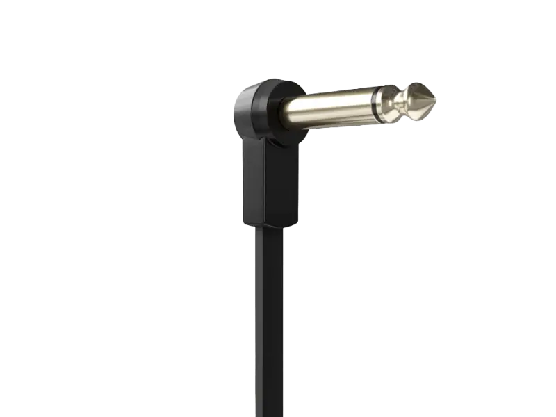 Pedalboard Patch Cable angled Jack, low profile , 0,6 m