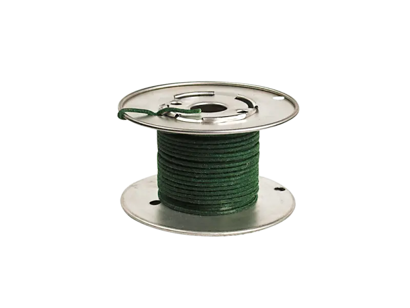 Cloth Wire AWG #18 (0,82 mm²) solid, green, 6 m