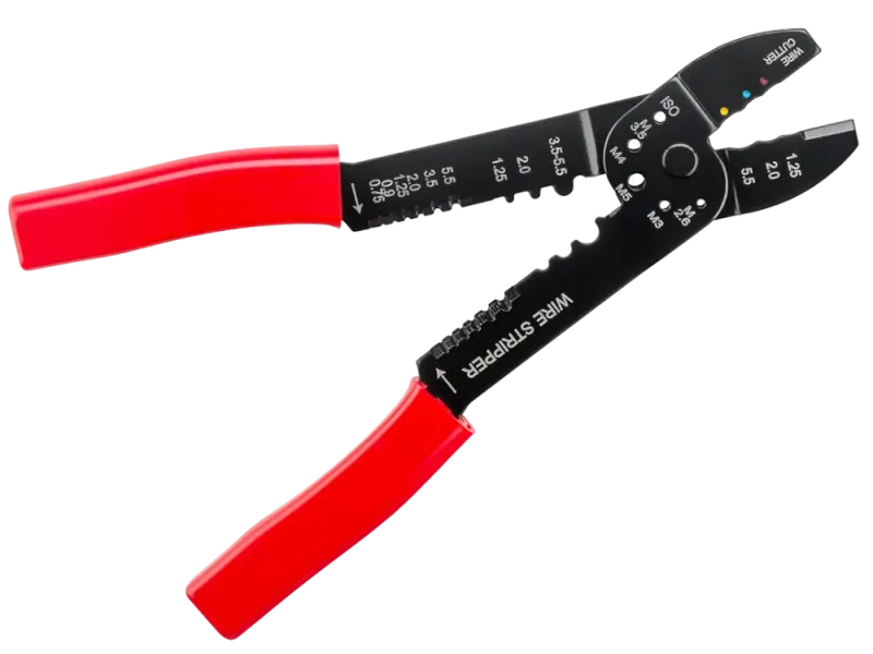 Crimpzange für isolierte und unisolierte Kabelschuhe