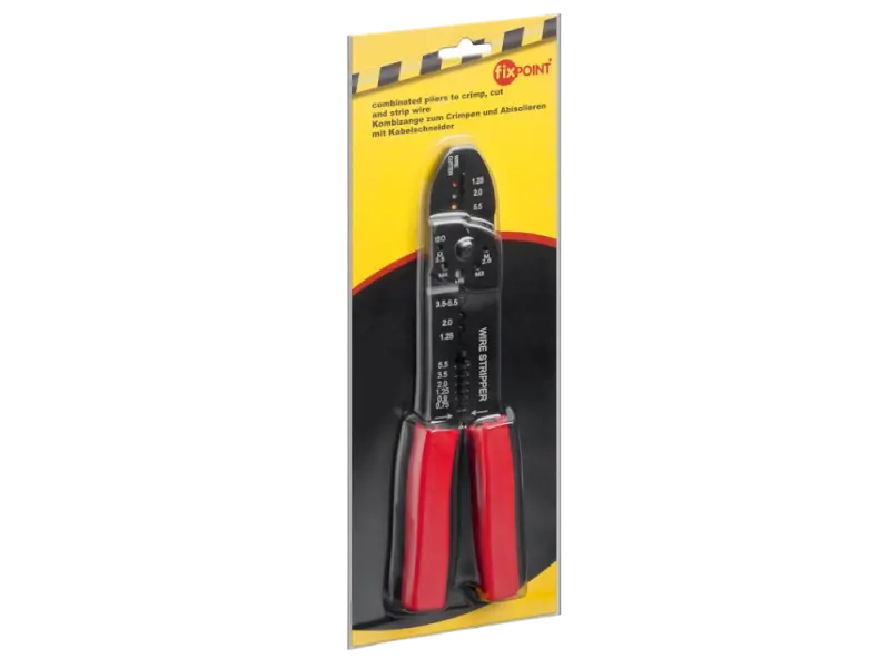 Crimpzange für isolierte und unisolierte Kabelschuhe