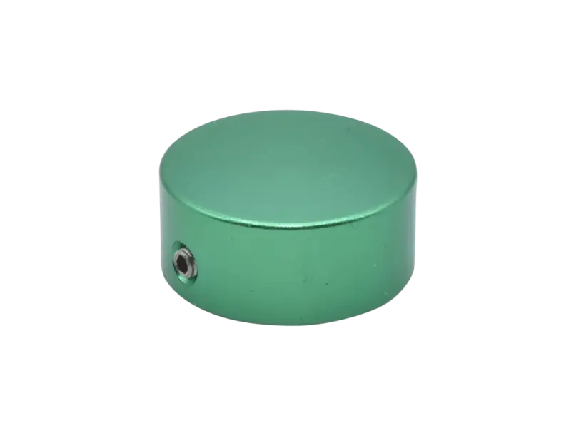 Aluminum cap for foot switch, green