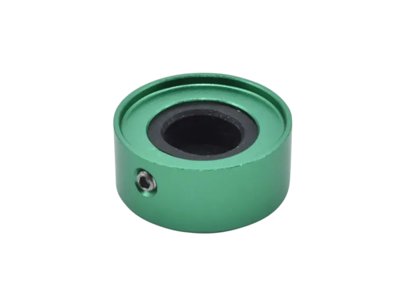 Aluminum cap for foot switch, green