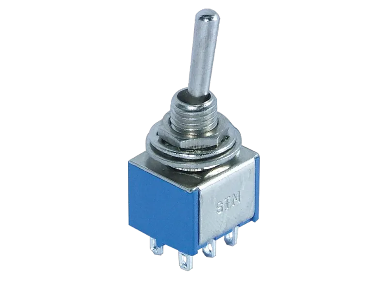 Mini-Toggle Switch DPDT - 2 postion ON-OFF-ON