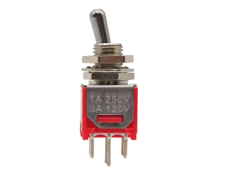Miniature Toggle Switche short,  DPDT ON-ON