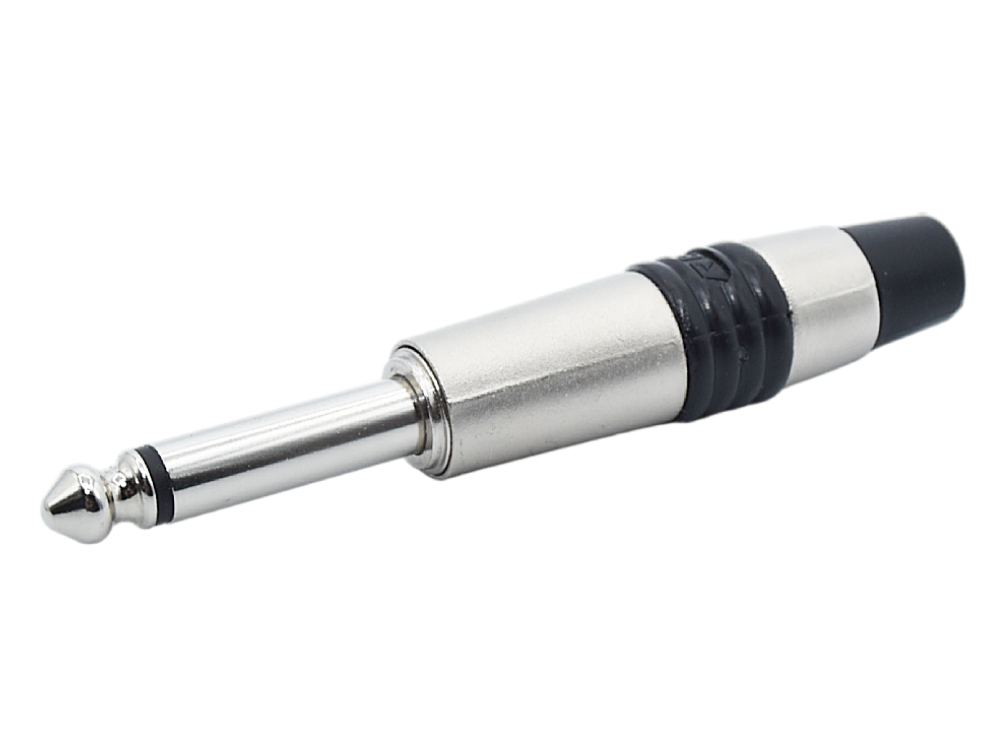 Rean NYS225B 1/4" Mono Plug – Black For Speaker Cable