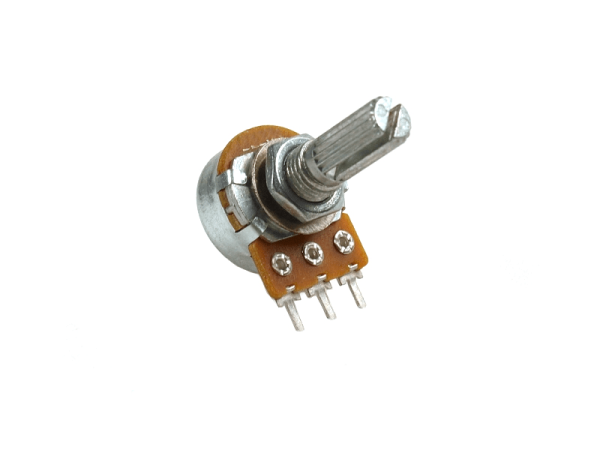Potentiomètre Linéaire 20K Pour PCB - Modèle A217 Avec écrou Et Rondelle Inclus