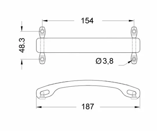 VOX Handle w/brackets, black