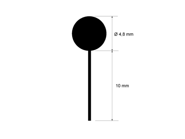 Piping / Keder dick, silber - 4,8 x 10 mm - 4 m