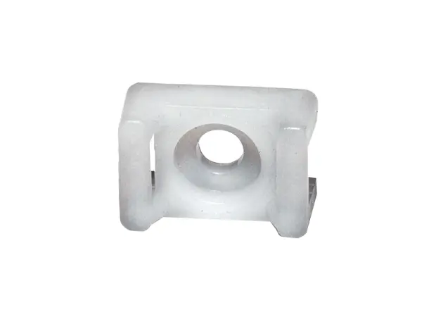 Befestigungssockel für Kabelbinder, weiss