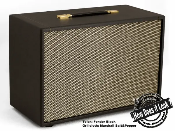 RESTSTÜCK Tolex Fender-Stil Schwarz, min. 100 x 40 cm