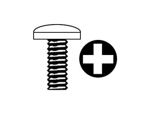 Raised Head Screw M4 x 20 mm, DIN 7985 / ISO 7045