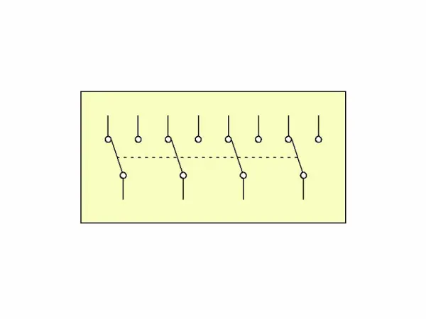 Fußschalter 4-Pol Wechsler