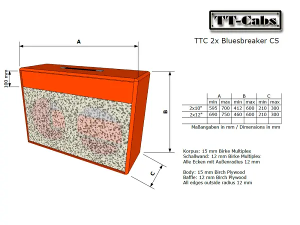 TTC 2X Bluesbreaker Style Custom Shop GOLD