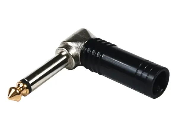 HICON J63MA04, Jack plug mono, angled, black