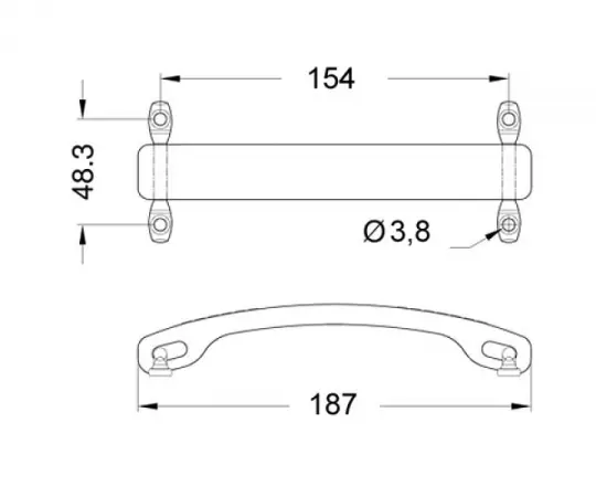 Verstärkergriff VOX®-Stil, schwarz