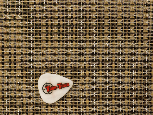 Grillcloth Fender Black-White-Silver AGED - 90 x 90 cm