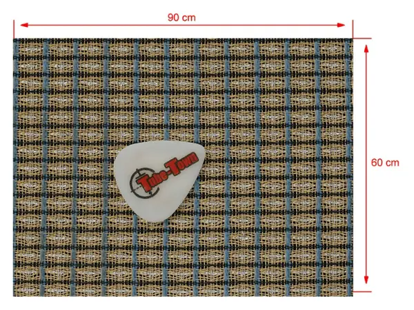 Frontbespannung Fender Blau-Weiss-Silber AGED - 60 x 90 cm