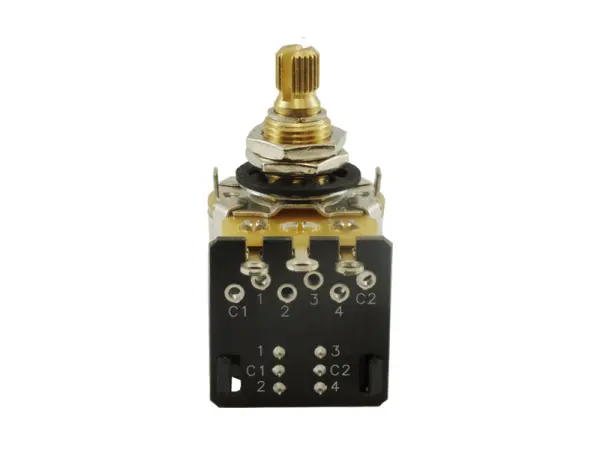 CTS Potentiometer 500k log, DPDT Standard Shaft