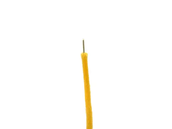Cloth Wire AWG #22 (0,32 mm²) solid, yellow, 5 m
