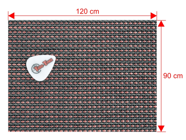 Grillcloth Tube-Town Black & Red - 90 x 115 cm