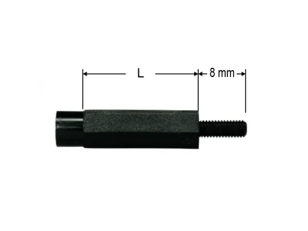 Spacer Bolt polyamide M3 / 10 mm, inner / outer thread