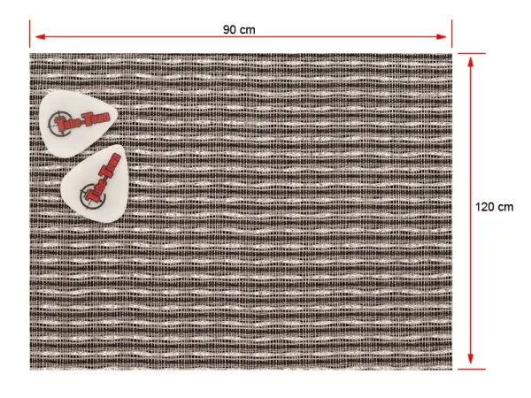 Frontbespannung Fender Schwarz-Weiss-Silber - 120 x 90 cm