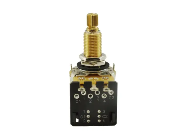 CTS Potentiometer 500k log, DPDT Long Shaft
