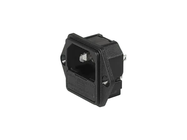 Kaltgeräteeinbaubuchse IEC320 / C14 m. Sicherungshalter, Schurter