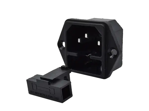 Power Jack IEC 320 / C14 with fuseholder