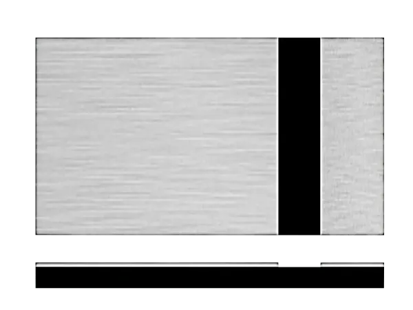 Transply, Raw Material, 600 x 150 mm - silver gold / black