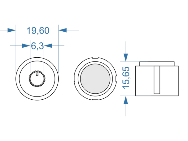 Classic Black Pointer knob