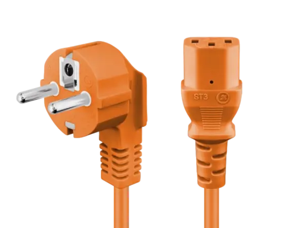 Power Cord 2 m, orange