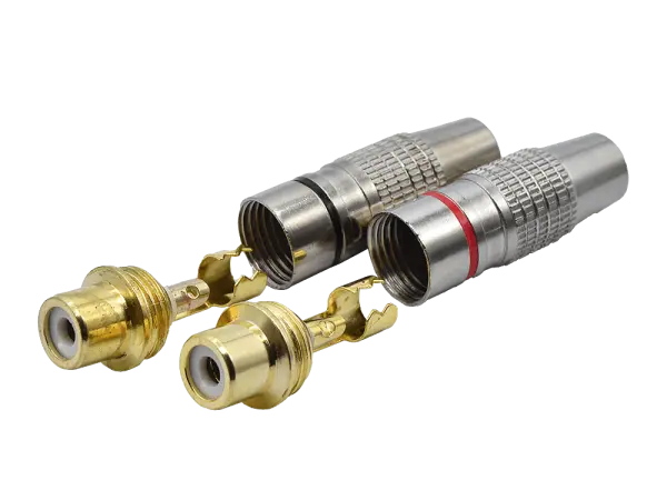 RCA phono jackgold plated, PAIR - HQ