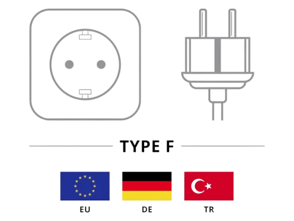 Netzkabel 2 m Kaltgerätestecker, schwarz - lose Kabelende